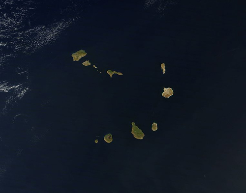 Mapa ostrovů - kapverdy